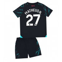 Manchester City Matheus Nunes #27 Tredje Dräkt Barn 2023-24 Kortärmad (+ Korta byxor)